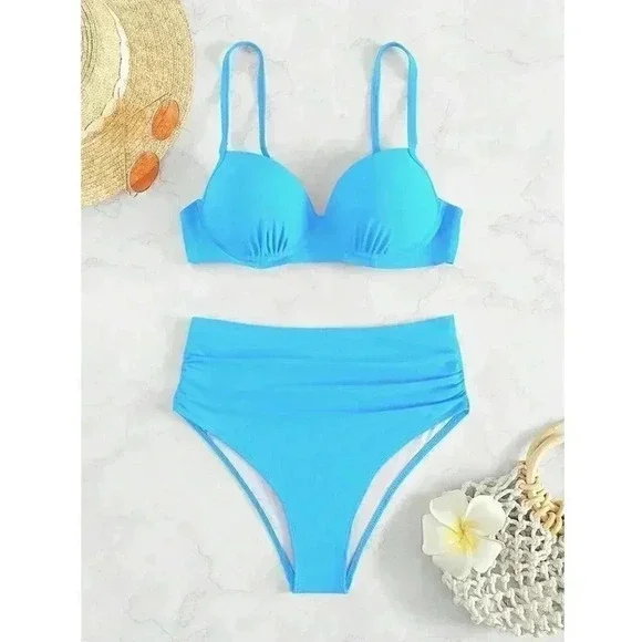 Ocean Blues Push Up Bikini Swimsuit